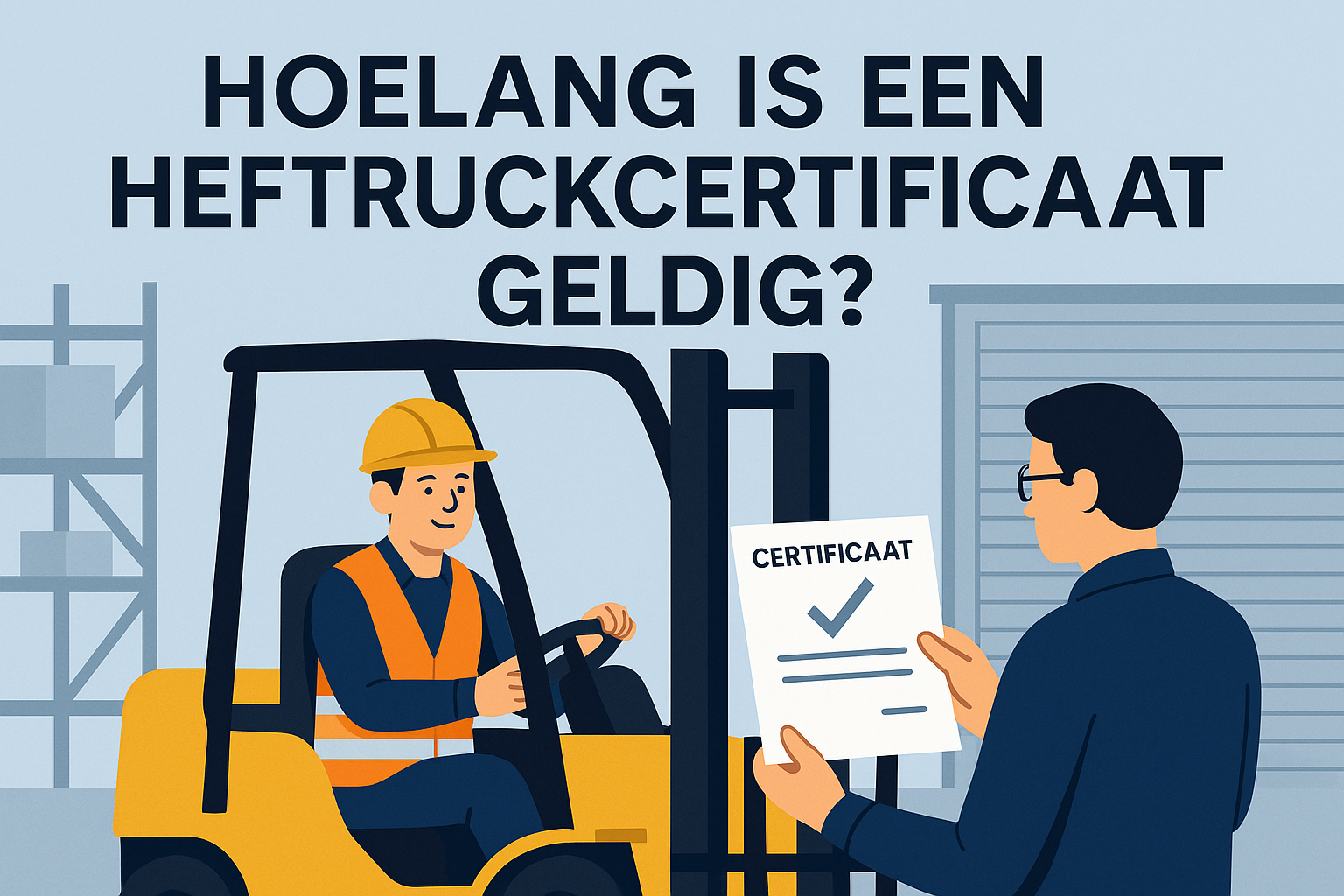 Illustratieve banner: geldigheid heftruckcertificaat – Last Minute Certificaten